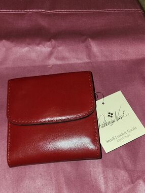 Patricia Nasha astra Ruby Red Leather Wallet ML